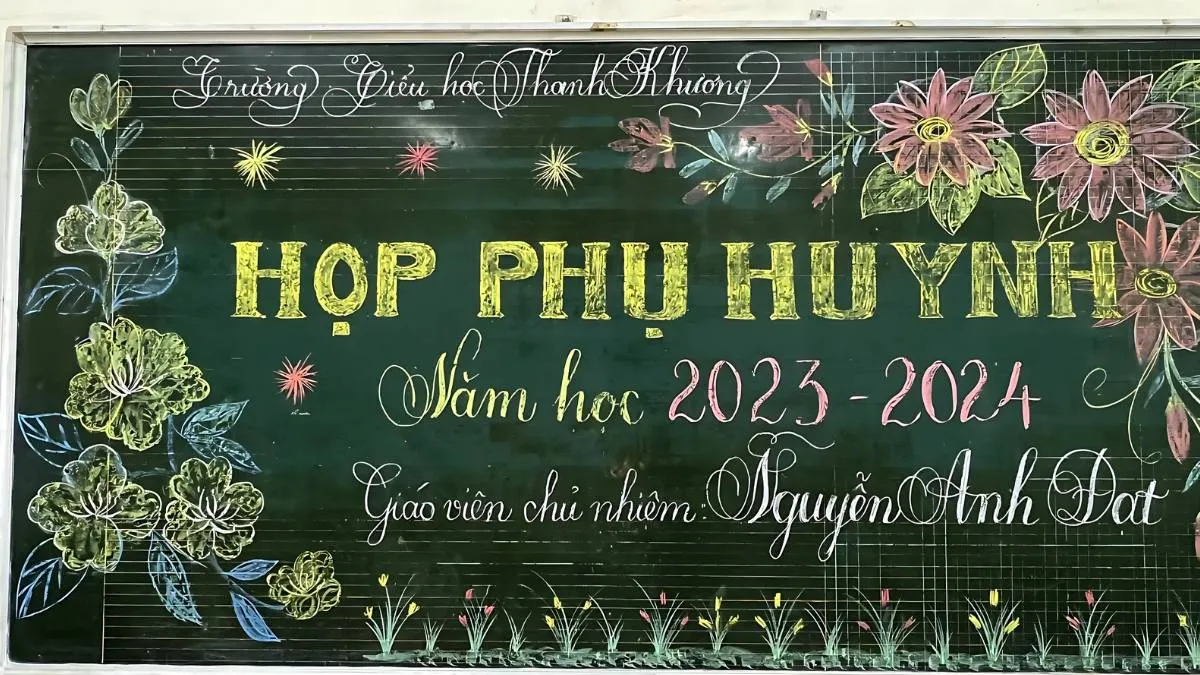 Decor bảng họp phụ huynh độc đáo