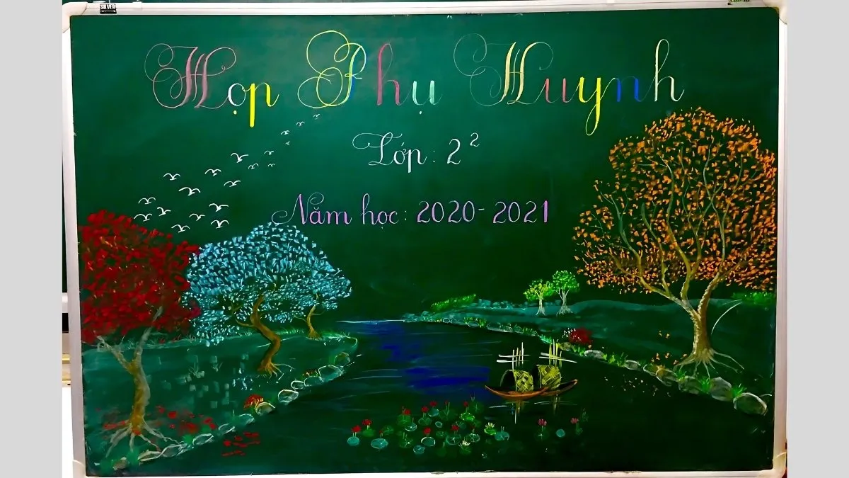 Vẽ bảng họp phụ huynh độc nhất