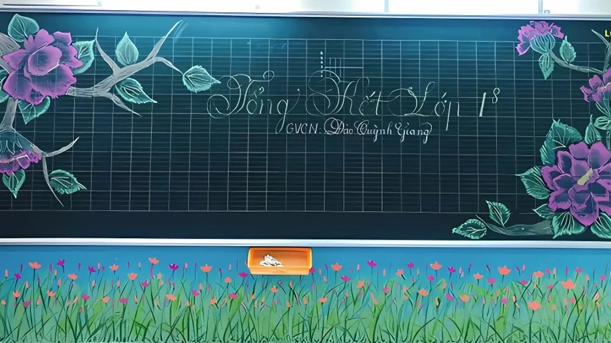 Mẫu trang trí bảng họp phụ huynh