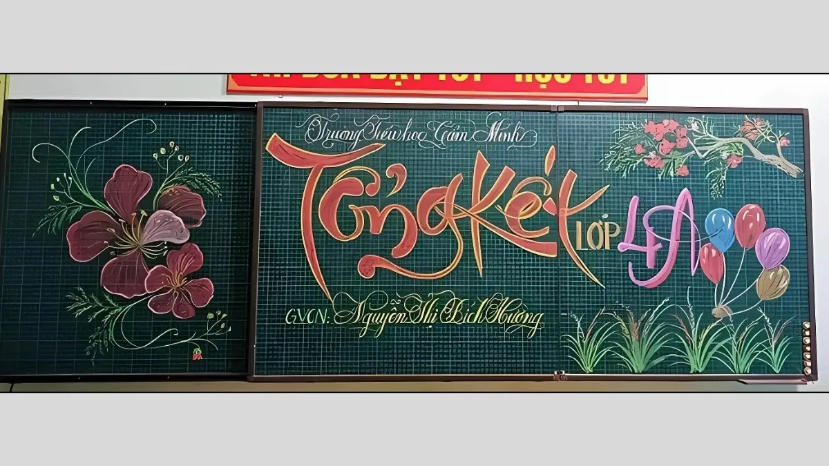 Bảng trang trí đầy phong cách