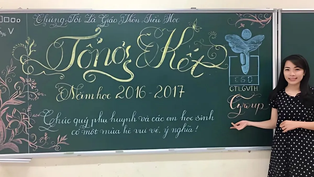 Trang trí bảng họp phụ huynh