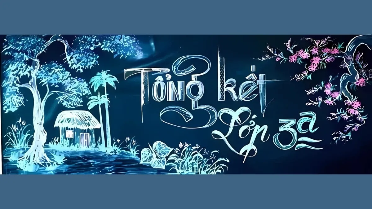 Trang trí bảng họp phụ huynh đơn giản