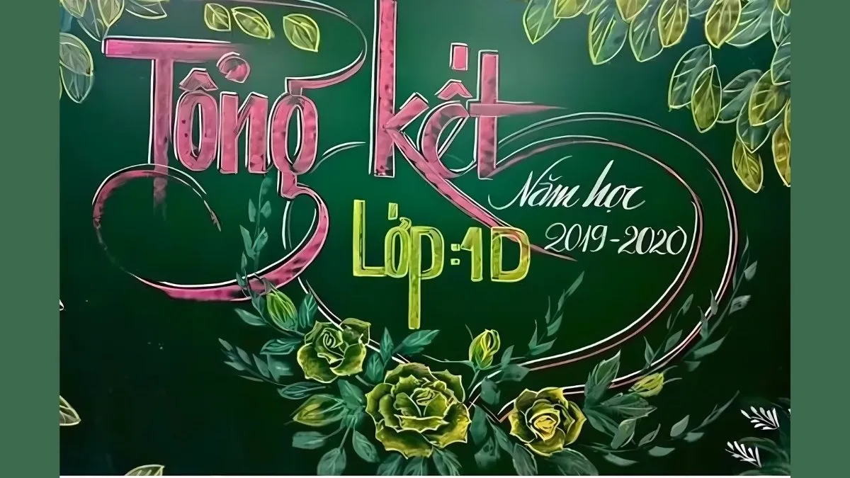 Trang trí bảng họp phụ huynh cuối năm