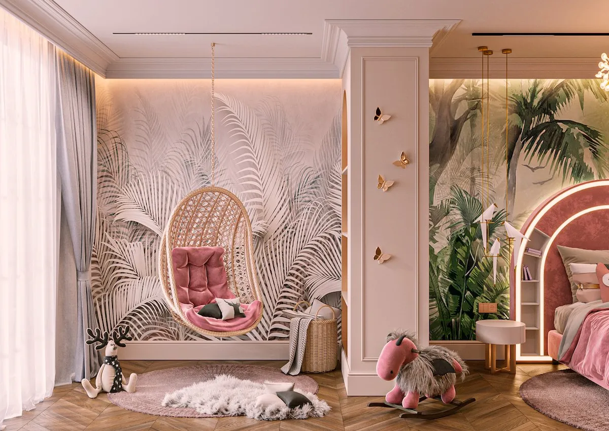 Vẽ tranh tường đầu giường