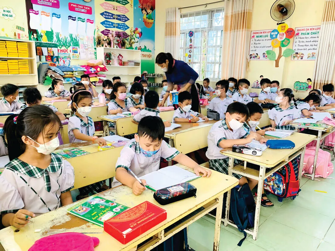 rèm cửa trang trí lớp học