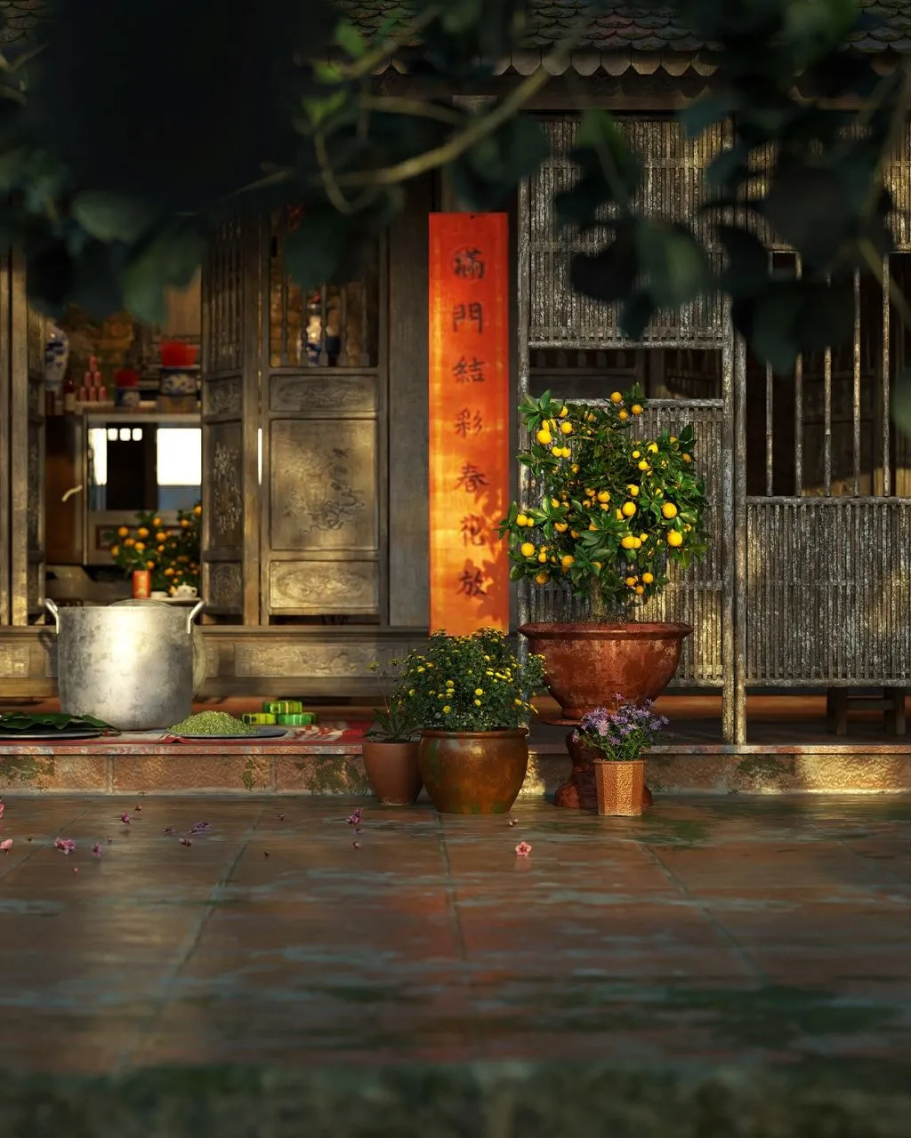 Sử dụng các loại cây cảnh để trưng bày ngày Tết