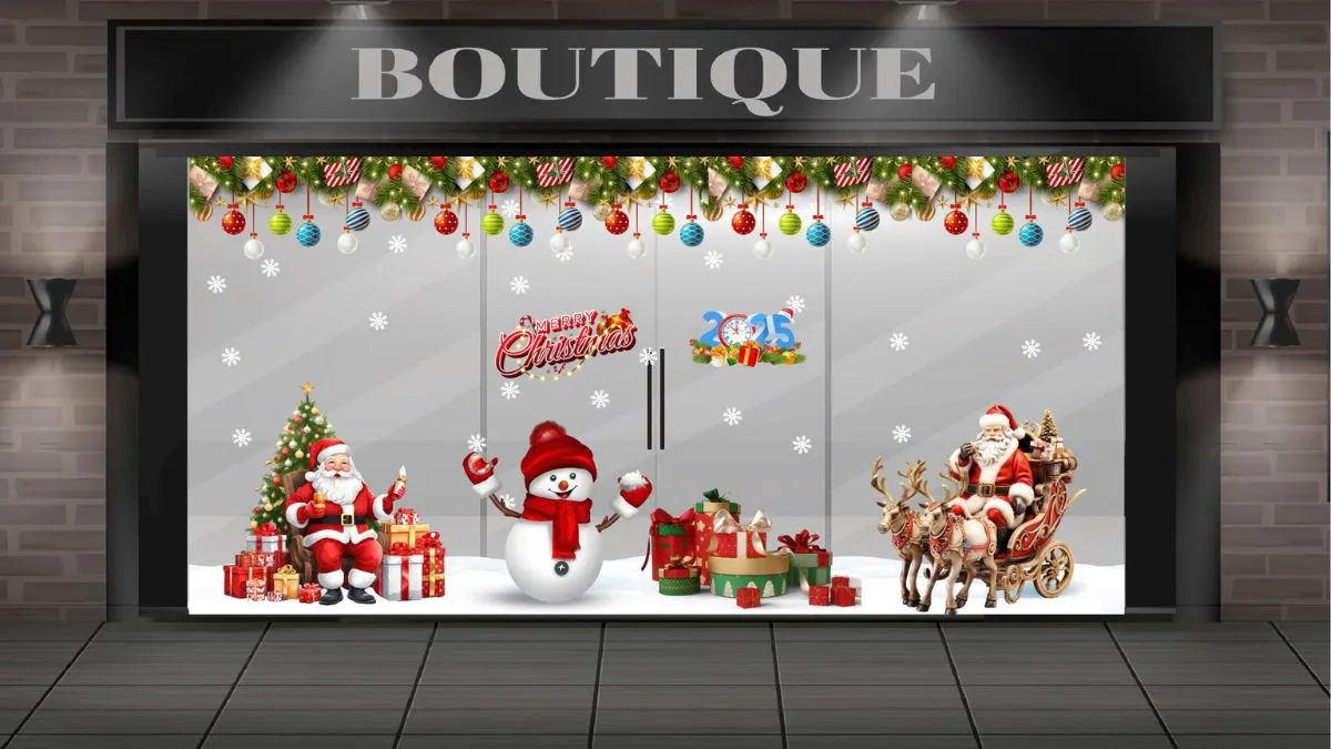 Trang trí bằng cây thông và ông già Noel không thể thiếu trong mỗi dịp Giáng sinh