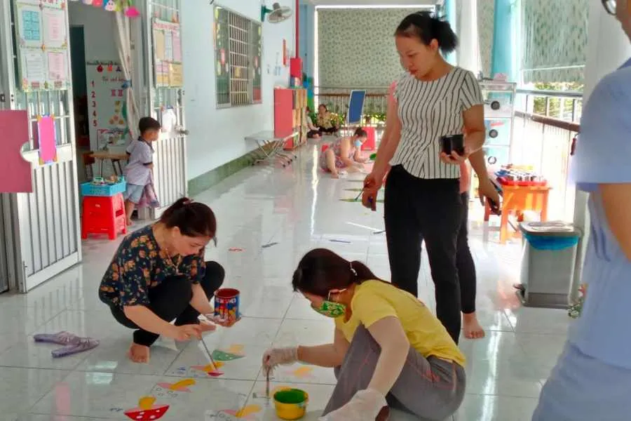 Trang trí theo phong cách hoạt hình dễ thương