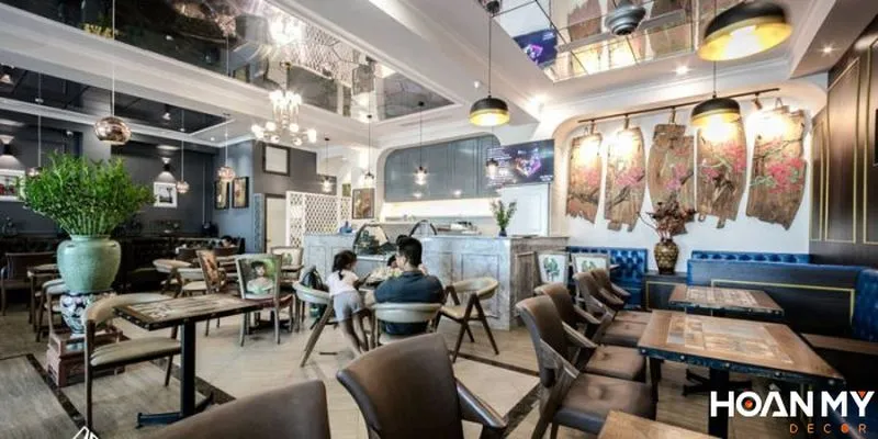 quán cafe phong cách châu âu cổ điển