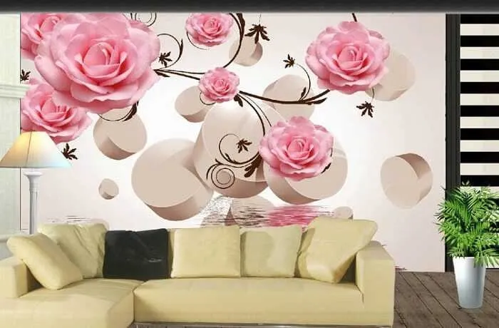 Tranh dán tường 3D phòng khách đẹp nhất tại TPHCM 3