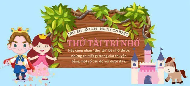 Câu đố trắc nghiệm các nhân vật và tình tiết truyện cổ tích Lọ Nước Thần