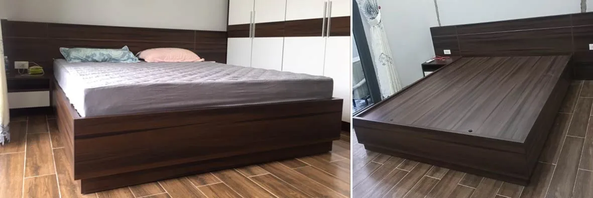 Tủ quần áo 3 cánh vân gỗ sồi kết hợp ngăn treo và ngăn xếp, thiết kế hiện đại cho phòng ngủ master