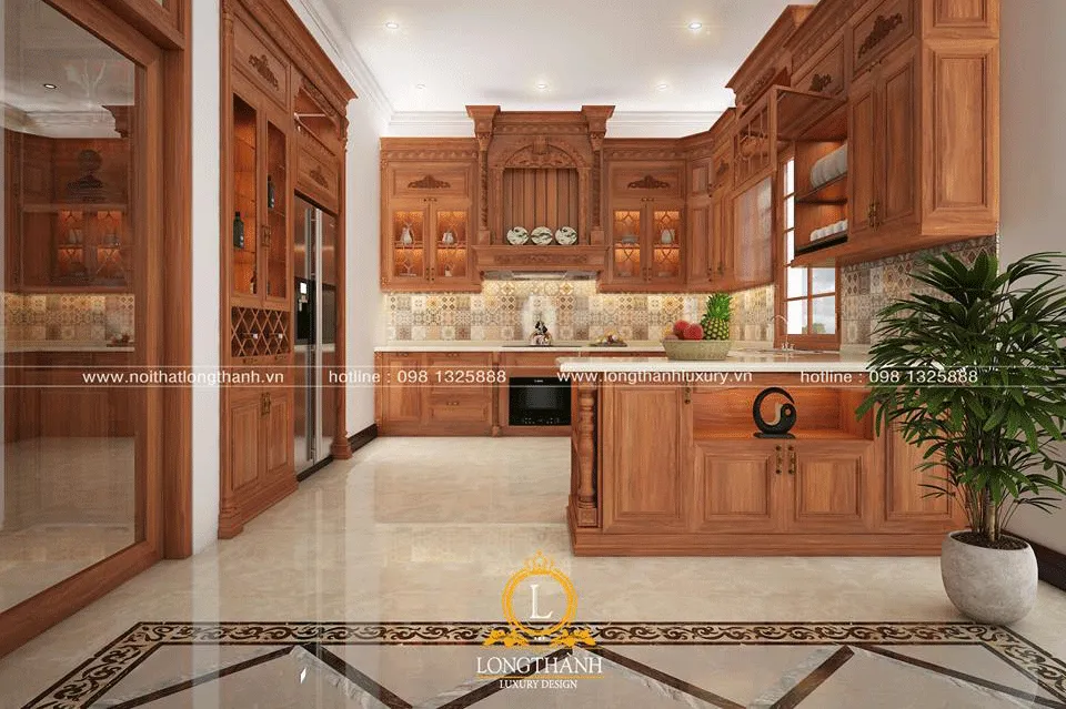 Tủ bếp chữ G đẹp 2026