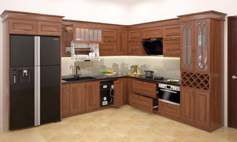 Khám Phá Các Mẫu Tủ Bếp Gỗ Chữ L Đẹp: Lựa Chọn Hoàn Hảo Cho Không Gian Hiện Đại