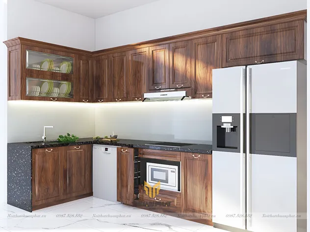 Mẫu Tủ Bếp Gỗ Cao Cấp