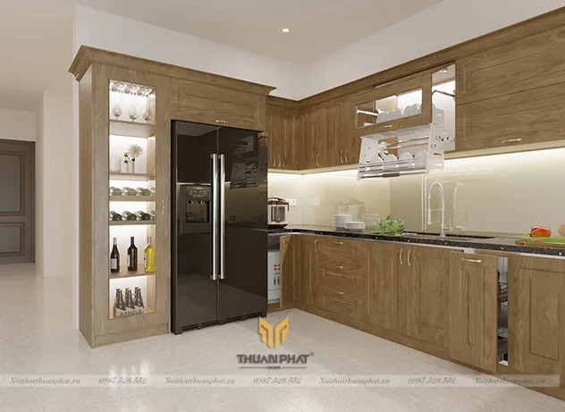 Mẫu Tủ Bếp Gỗ Cao Cấp