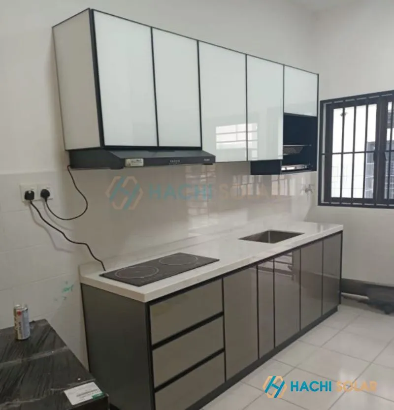 Thiết kế tủ bếp nhôm kính cho không gian nhỏ, tối ưu công năng