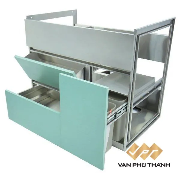 Module tủ bếp khoảng bồn rửa chất liệu nhựa phủ Acrylic cao cấp