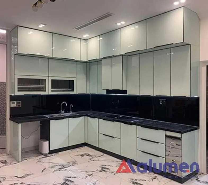 Thiết kế tủ bếp nhôm cao cấp