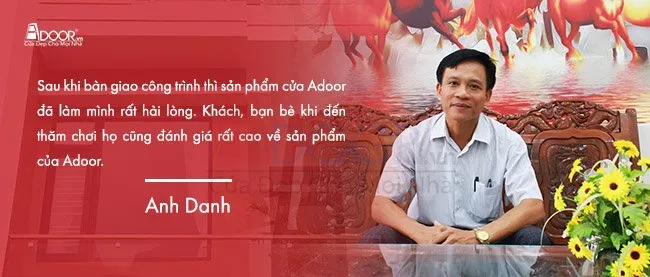 Khách hàng hài lòng với tủ bếp nhôm kính