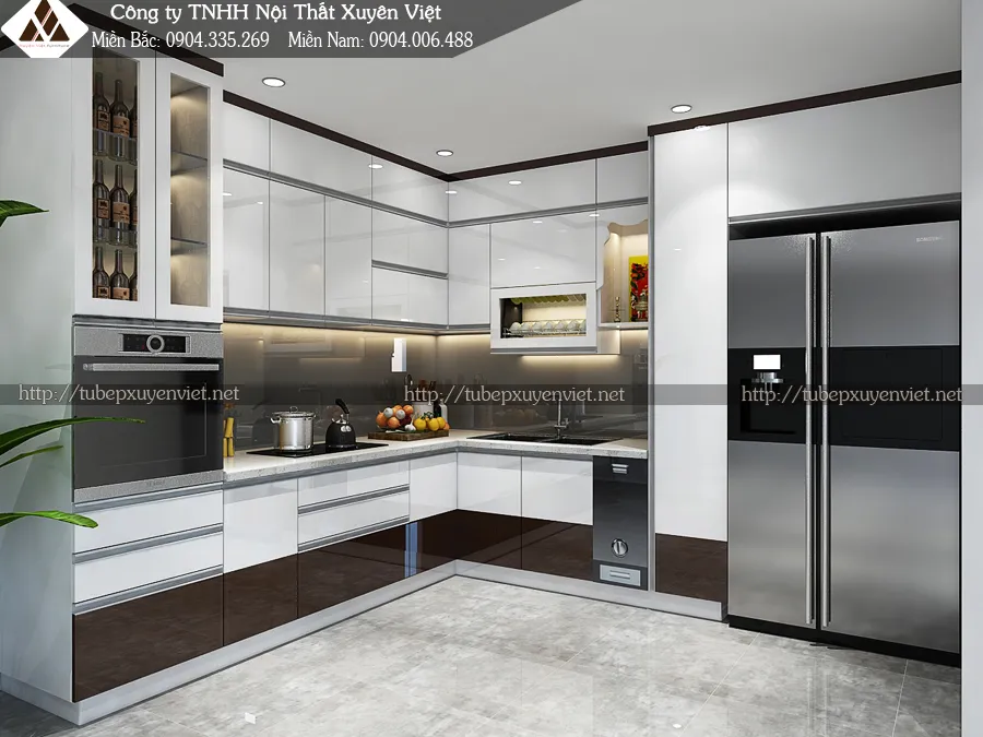 tủ bếp nhựa treo tường