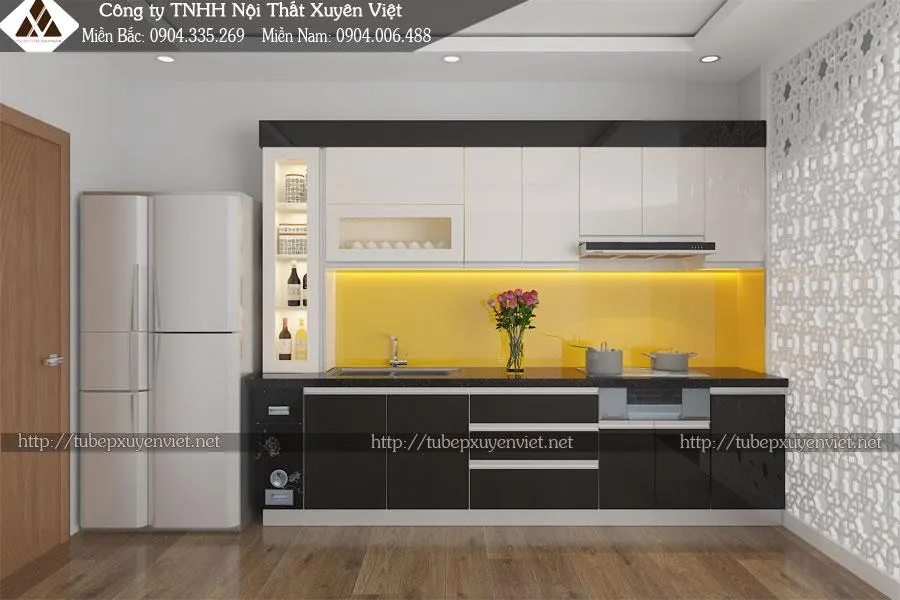 tủ bếp nhựa treo tường