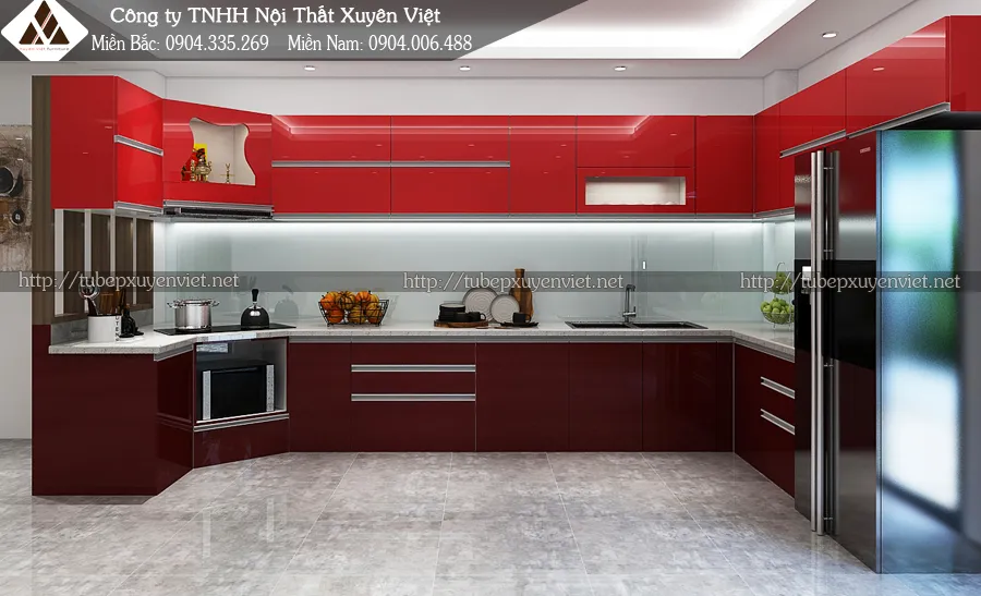 tủ bếp nhựa treo tường