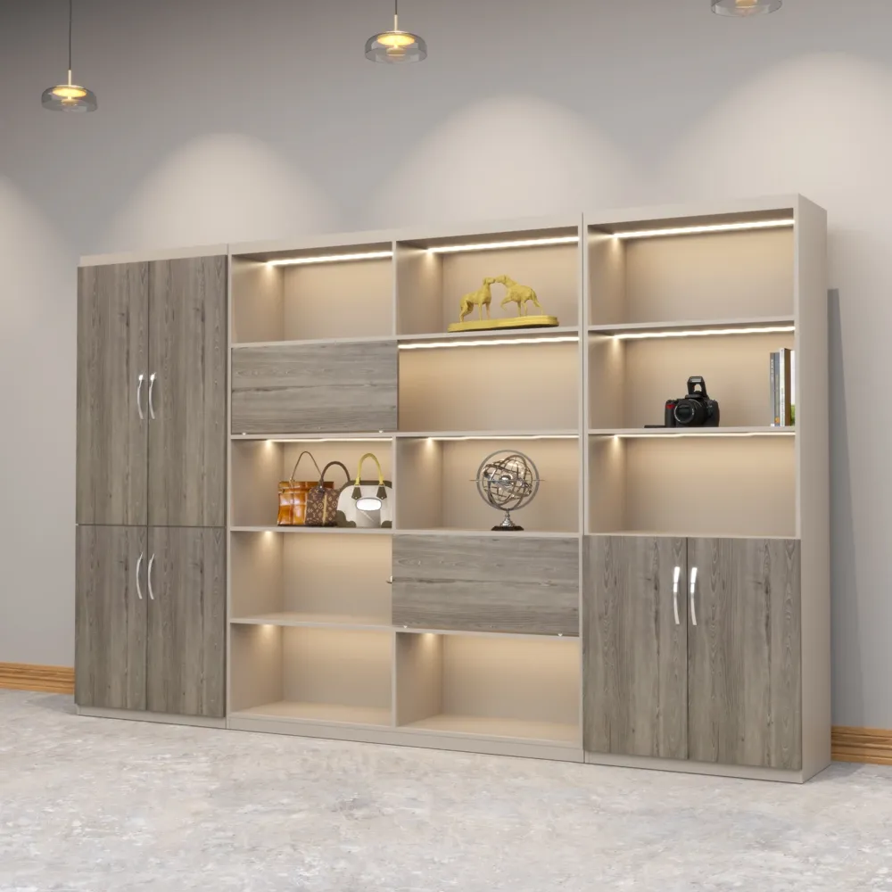 Tủ giám đốc hiện đại có hệ thống chiếu sáng