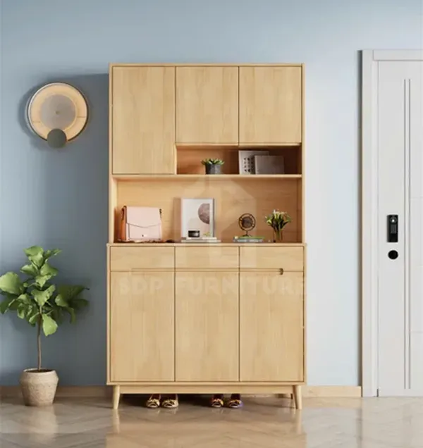 Tủ giày kết hợp kệ trang trí 6