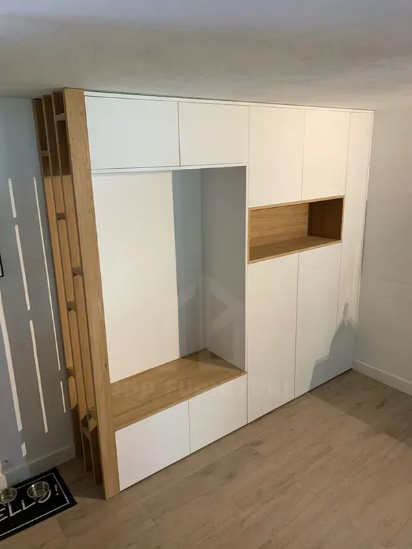 Tủ giày kết hợp kệ trang trí 23