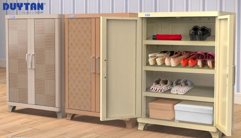 Tủ giày nhựa Suki Duy Tân với ngăn kệ linh hoạt, dễ dàng sắp xếp giày dép gọn gàng