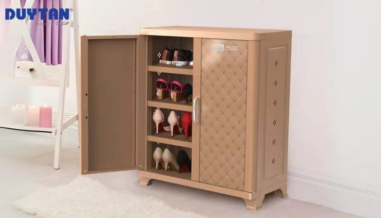 Tủ giày nhựa Duy Tân với thiết kế hiện đại, màu sắc đa dạng phù hợp mọi không gian