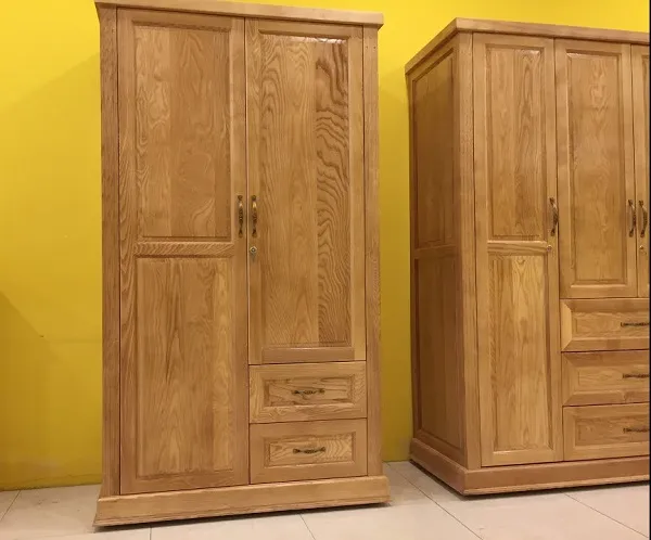Tủ quần áo gỗ 2 cánh gỗ tự nhiên cao cấp