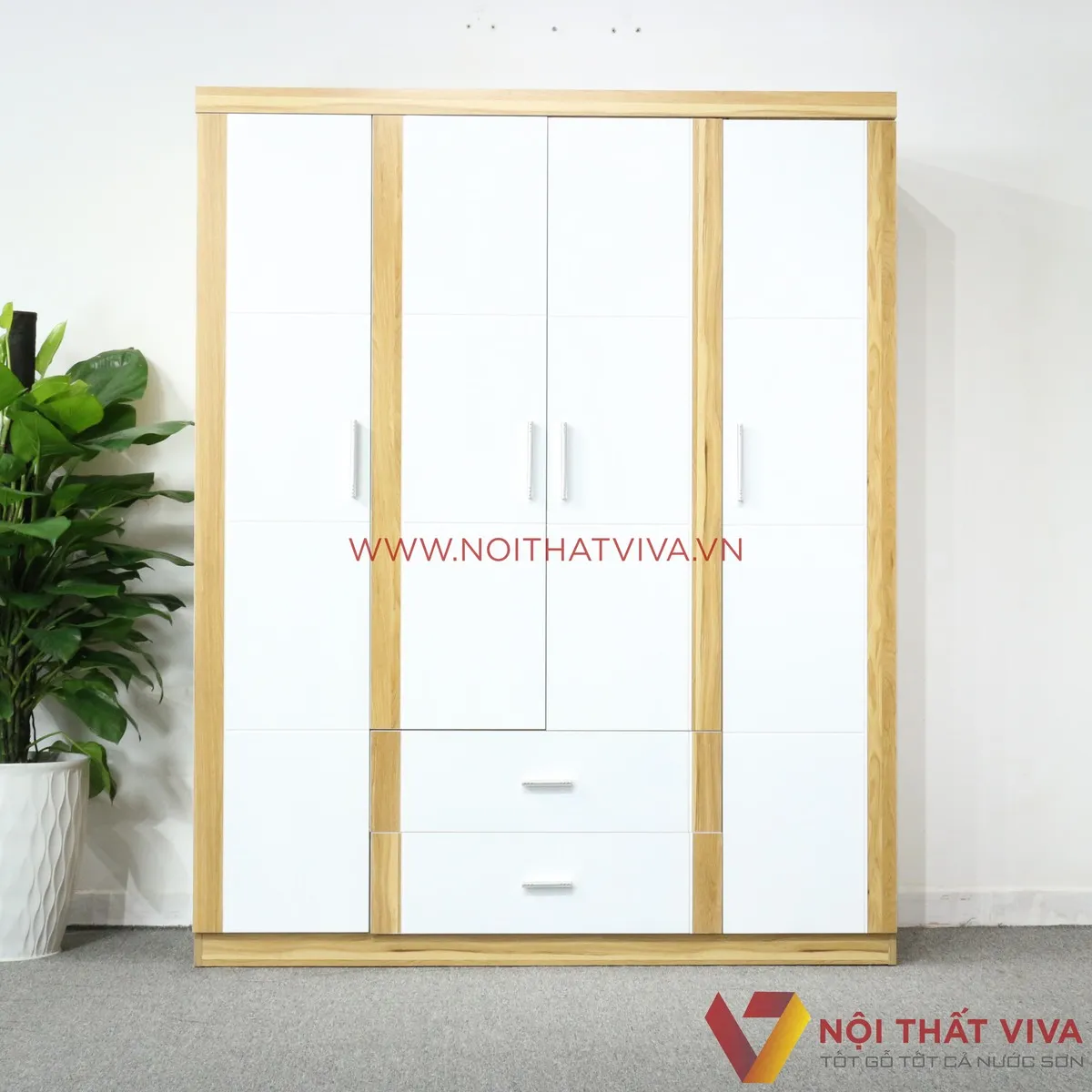 Tủ quần áo 3 buồng 4 cánh: Mẫu mã, kích thước và giá thành hiện nay