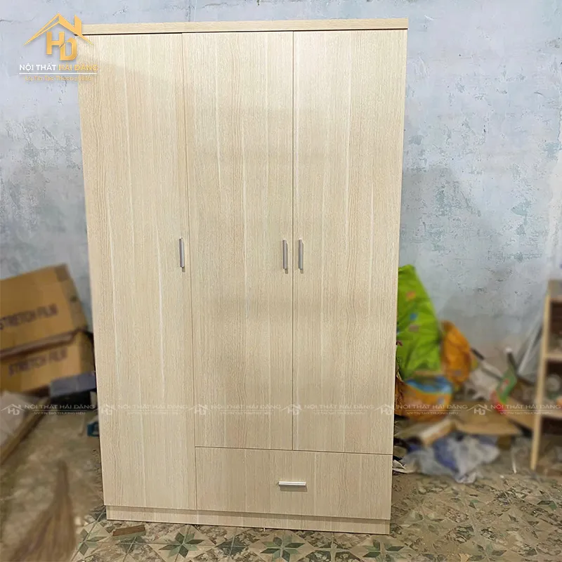 Tủ quần áo 3 cánh gỗ MDF nhiều ngăn tiện lợi