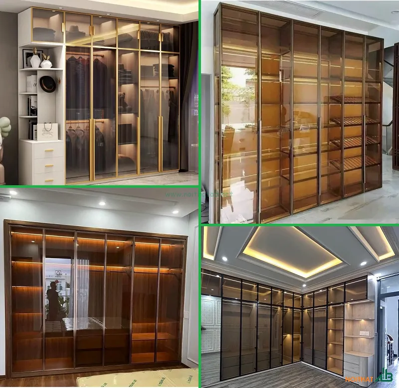 Mẫu tủ quần áo cánh kính đẹp