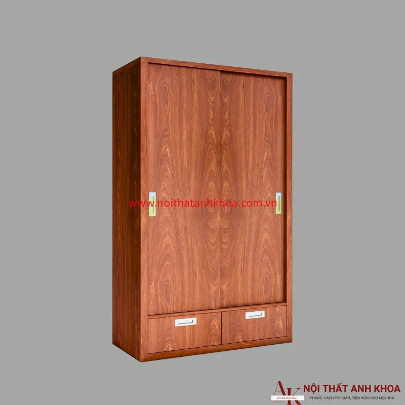 Tủ quần áo cửa lùa mẫu xoan