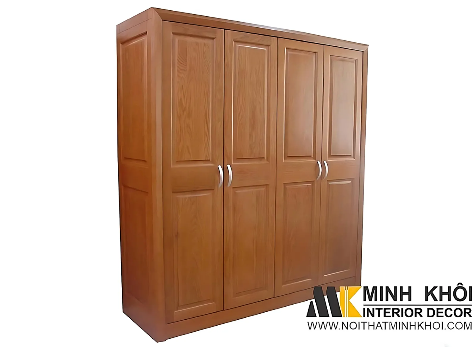 Tủ Quần Áo Gỗ Tự Nhiên Gõ Đỏ 1m8 Thiết Kế Hiện Đại Đẹp