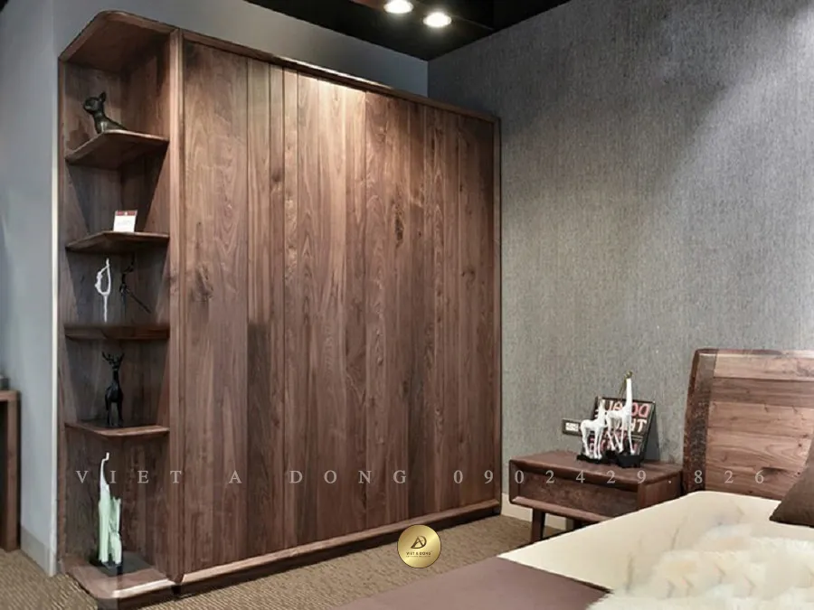 Tủ quần áo gỗ óc chó TA-04