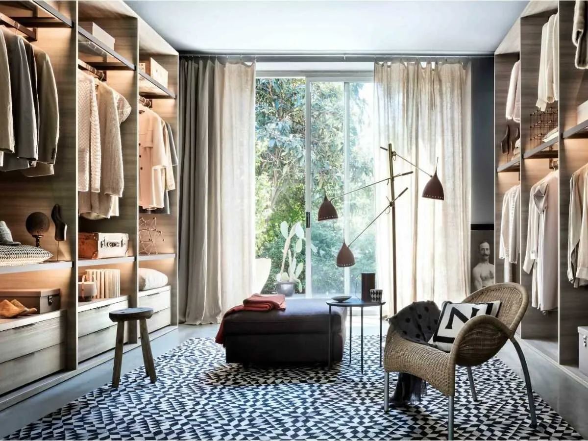 Tủ quần áo không cánh vừa làm tăng tính thẩm mỹ, vừa tiết kiệm diện tích và thuận tiện sử dụng