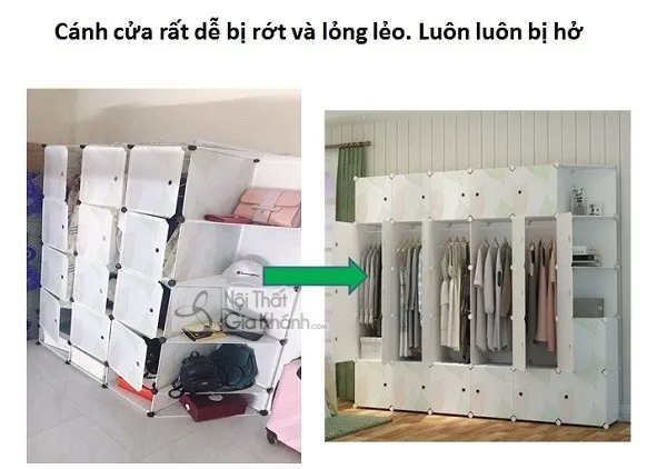 Tủ vải dễ bị mốc ẩm