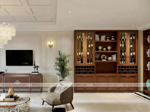 Tuỳ thuộc vào vị trí đặt tủ rượu để chọn mẫu tủ