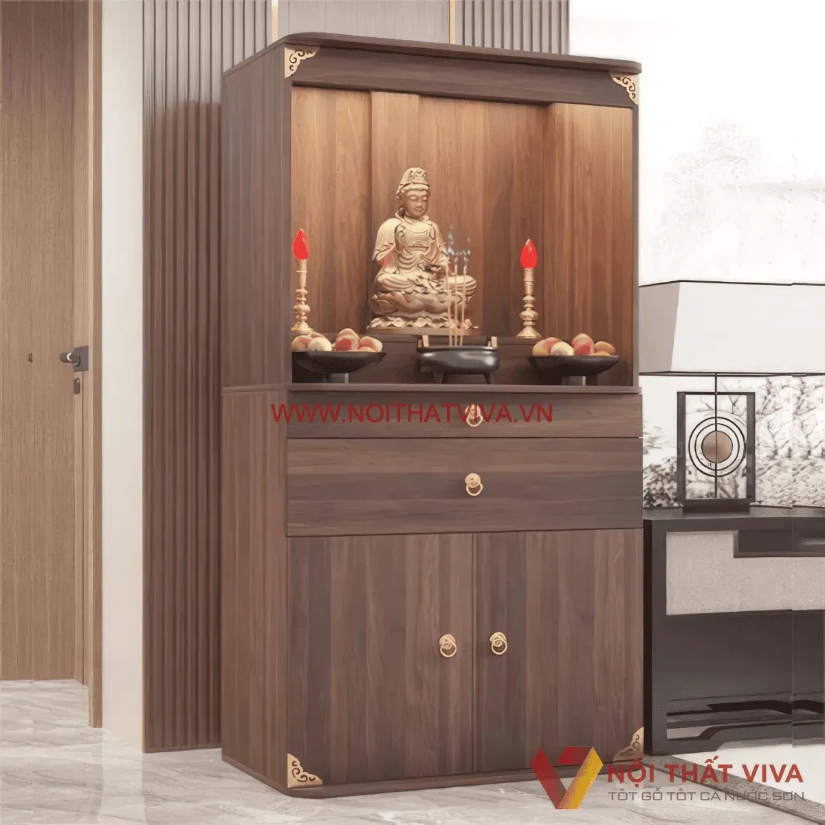 Tủ Thờ Gỗ Công Nghiệp: Phân tích báo giá theo chất liệu