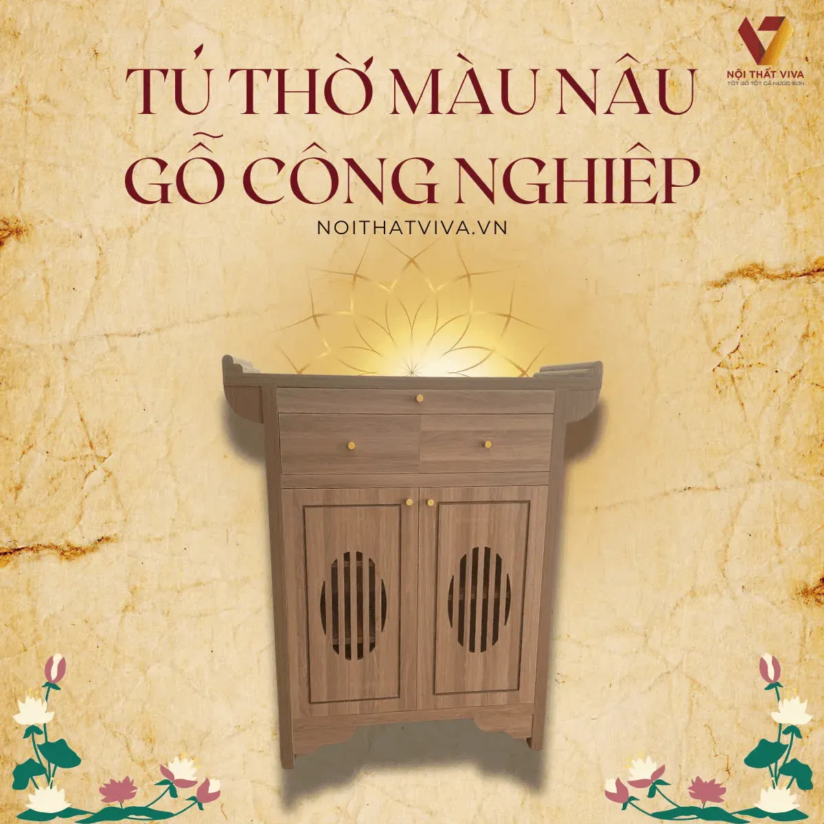 Tủ Thờ Gỗ Công Nghiệp: Hình ảnh minh họa 4