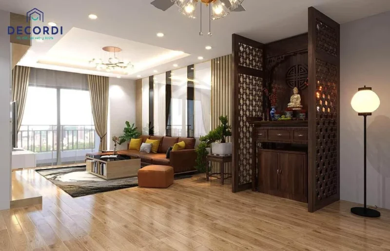 Tủ thờ vách ngăn cho căn hộ chung cư