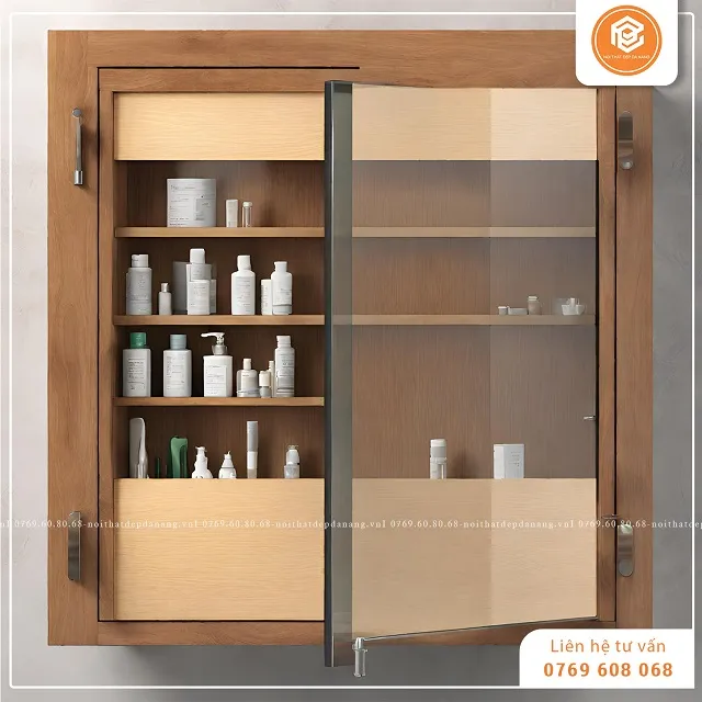 Kích thước tiêu chuẩn của tủ thuốc y tế treo tường bằng gỗ