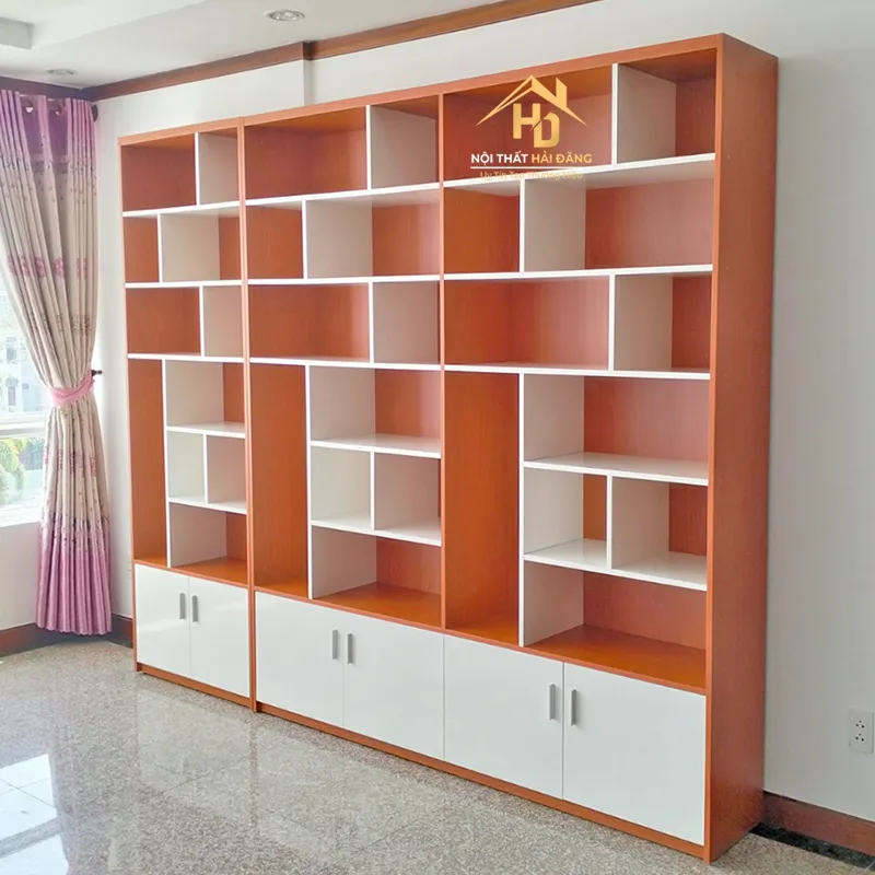 Tủ trưng bày nhiều ngăn kệ sang trọng giá xưởng
