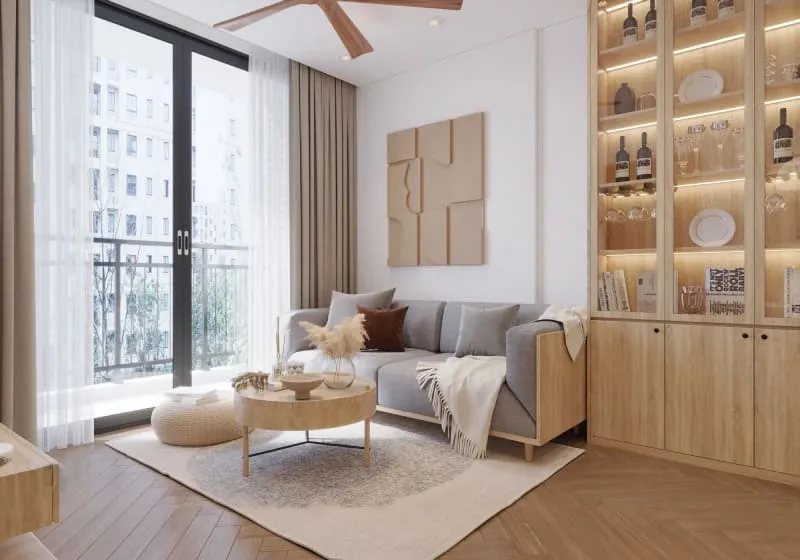 Ưu điểm vượt trội của bộ bàn ghế gỗ phòng khách nhỏ gọn