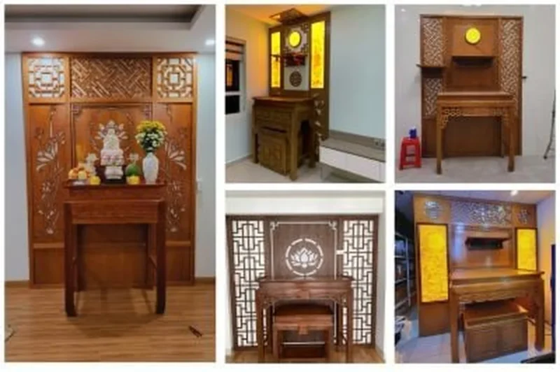 vách ngăn kết hợp bàn thờ vách ngăn kết hợp bàn thờ