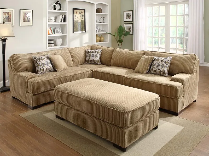 Chất liệu vải bọc sofa quyết định thẩm mỹ và độ bền, nên chọn loại có sự hài hòa về màu sắc